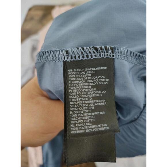 The North Face Colorblock Windwall Women Light Weight Hoodie Zip Up Wind Breaker - Picture 6 of 9